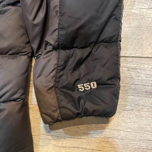 The North Face 550 Down Puffer Jacket in black NO SIZE TAG S / M - Picture 5 of 9